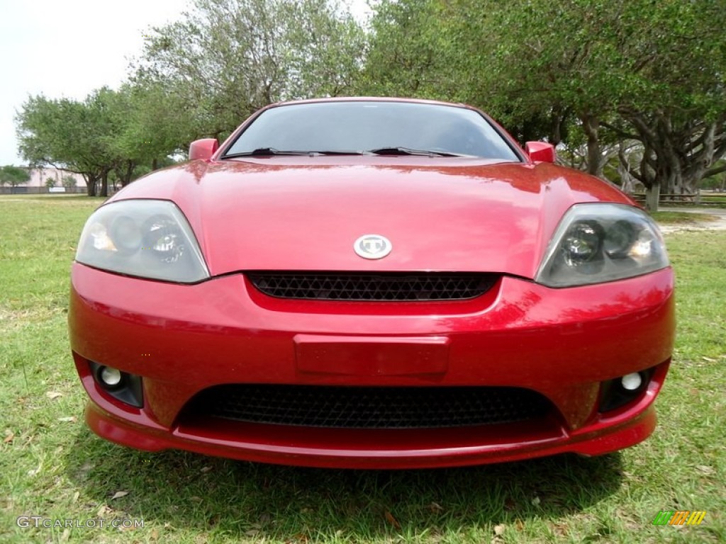 2006 Tiburon Tuscani - Electric Red / Black photo #31