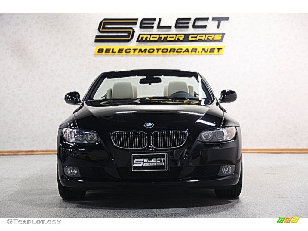 2010 3 Series 328i Convertible - Jet Black / Cream Beige photo #2