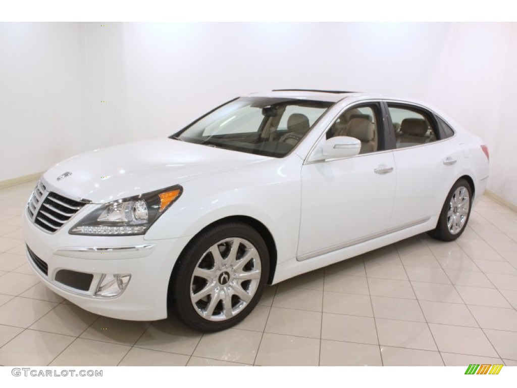 White Satin Pearl 2012 Hyundai Equus Signature Exterior Photo #79743171