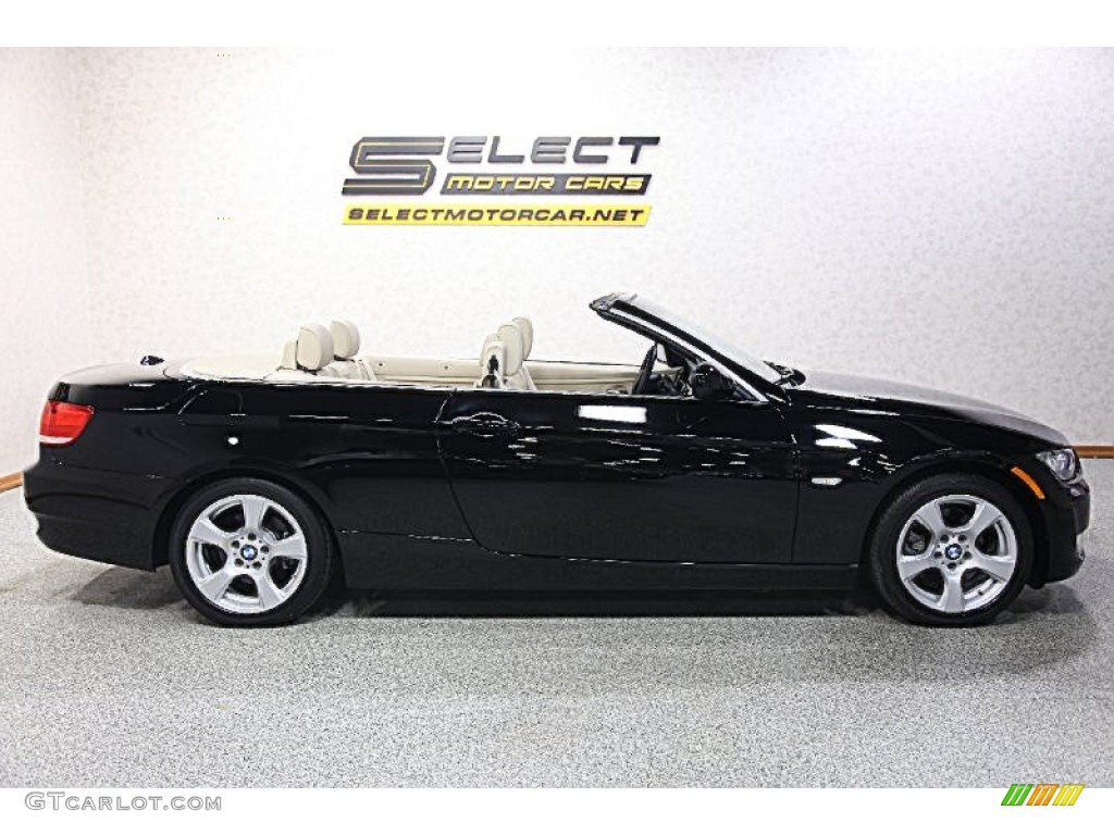 2010 3 Series 328i Convertible - Jet Black / Cream Beige photo #4