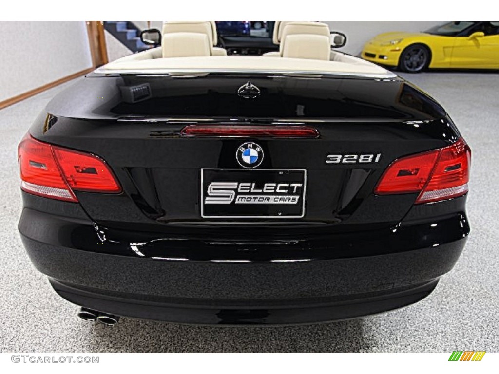 2010 3 Series 328i Convertible - Jet Black / Cream Beige photo #5