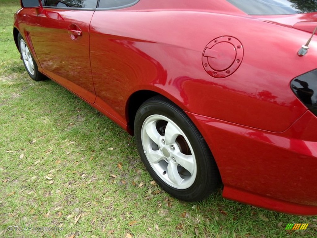 2006 Tiburon Tuscani - Electric Red / Black photo #46