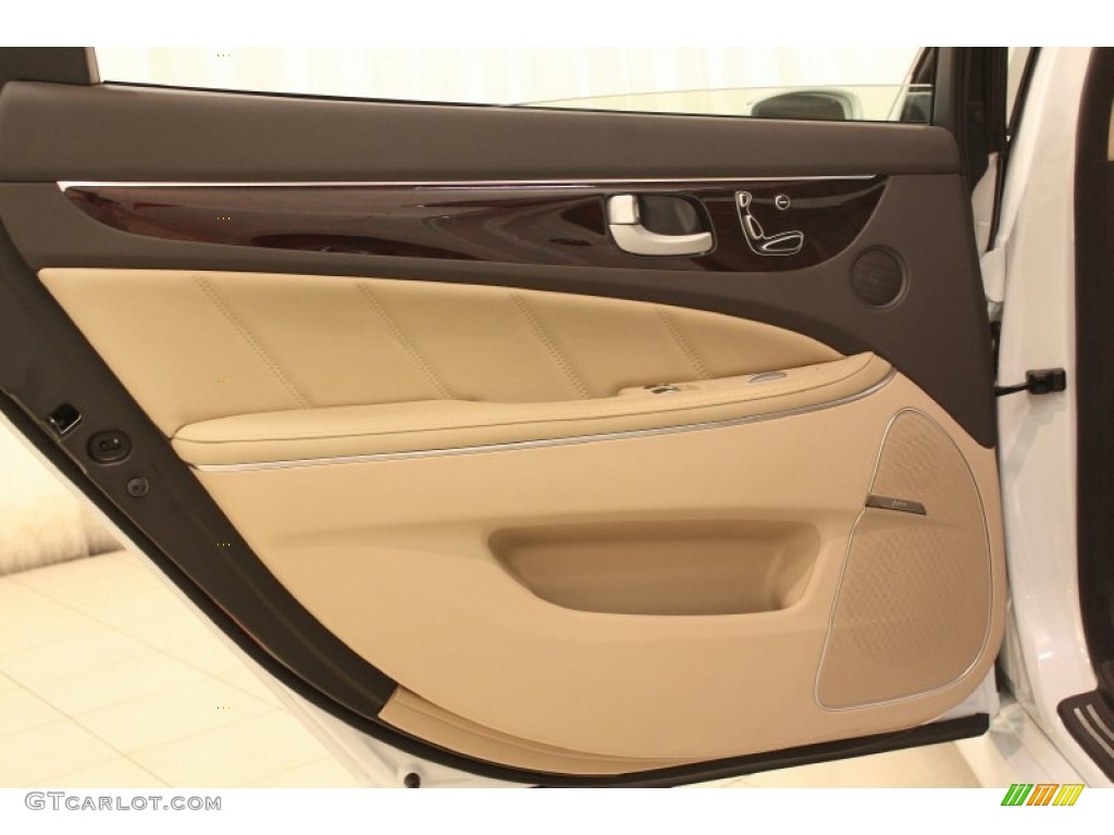 2012 Hyundai Equus Signature Cashmere Door Panel Photo #79743996