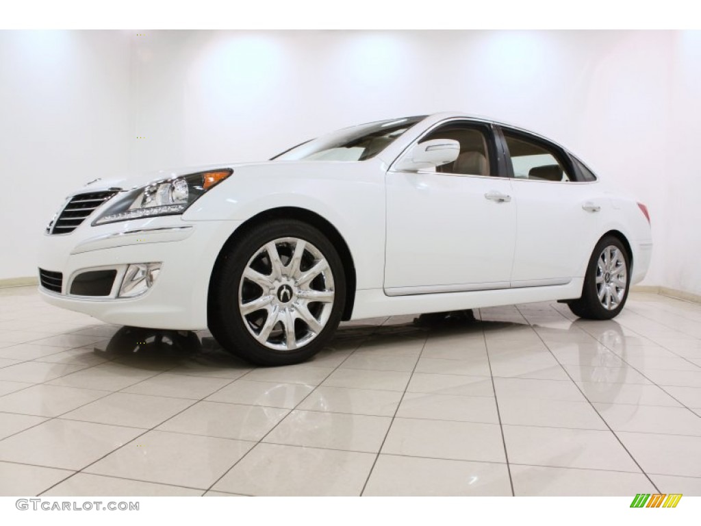White Satin Pearl 2012 Hyundai Equus Signature Exterior Photo #79744278