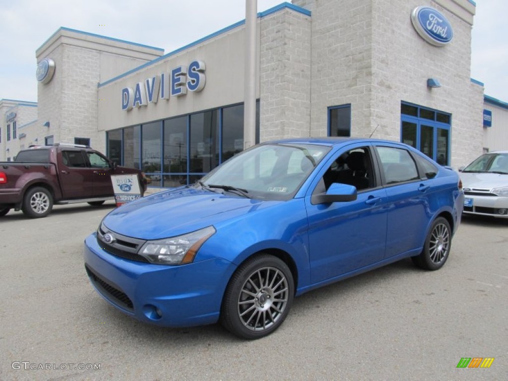 2011 Focus SES Sedan - Blue Flame Metallic / Charcoal Black photo #1