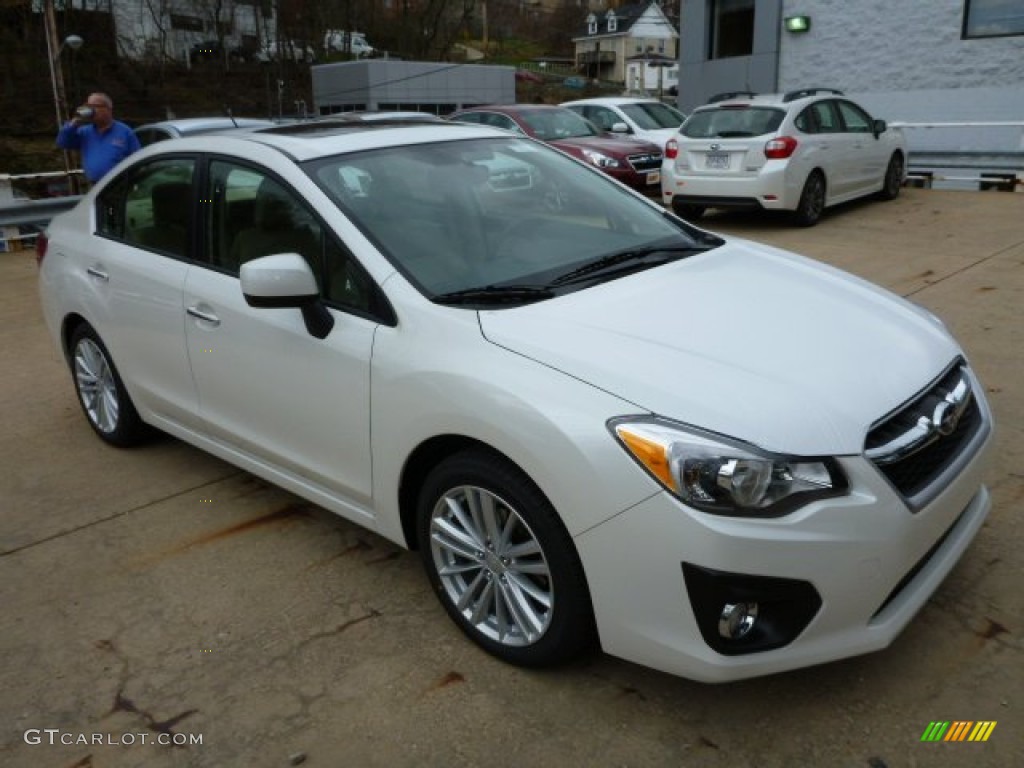 Satin White Pearl 2013 Subaru Impreza 2.0i Limited 4 Door Exterior Photo #79746425
