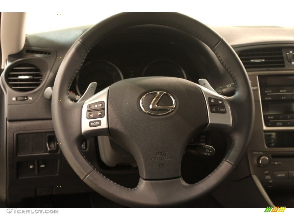 2011 Lexus IS 250 AWD Black Steering Wheel Photo #79746454