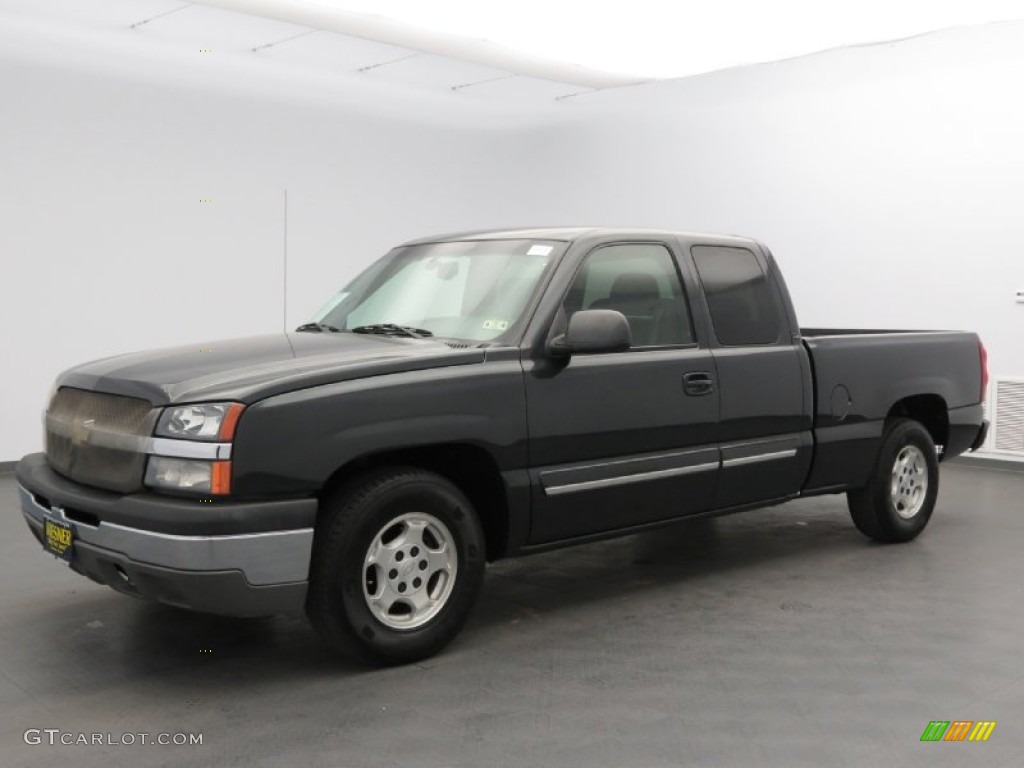 2003 Silverado 1500 LS Extended Cab - Dark Gray Metallic / Dark Charcoal photo #1