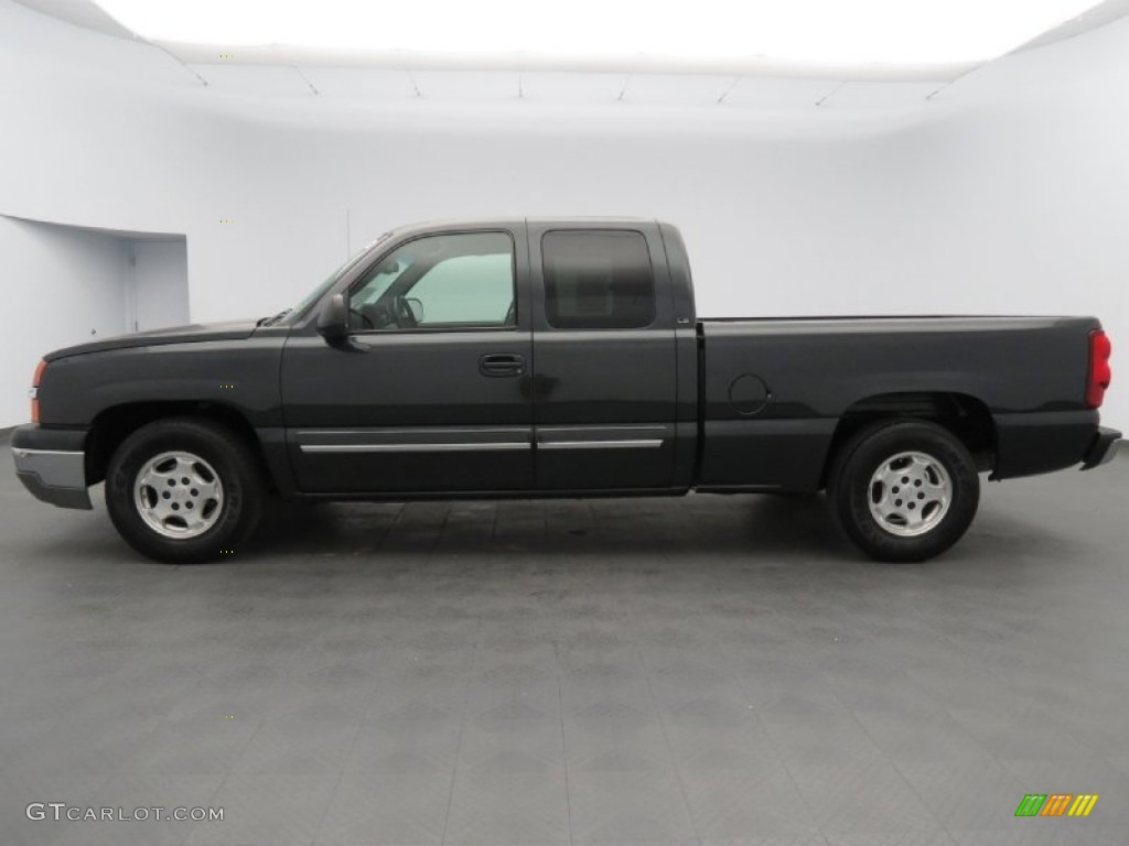 Dark Gray Metallic 2003 Chevrolet Silverado 1500 LS Extended Cab Exterior Photo #79747085