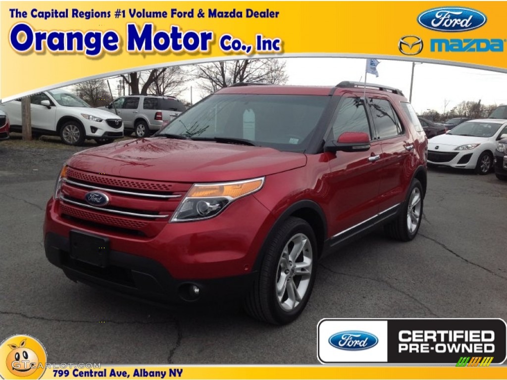 2011 Explorer Limited 4WD - Red Candy Metallic / Charcoal Black photo #1