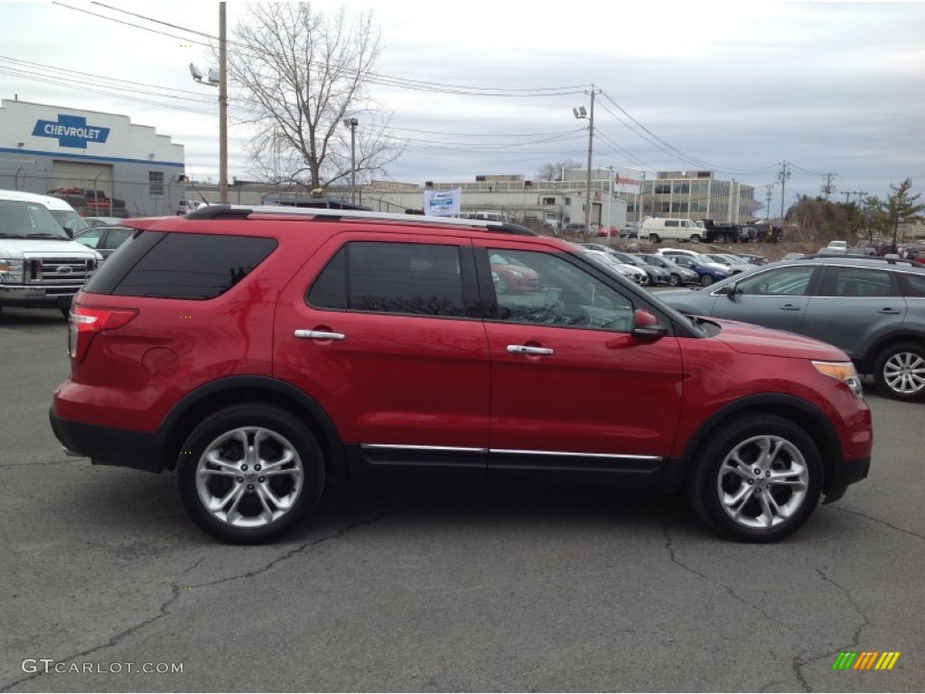2011 Explorer Limited 4WD - Red Candy Metallic / Charcoal Black photo #6