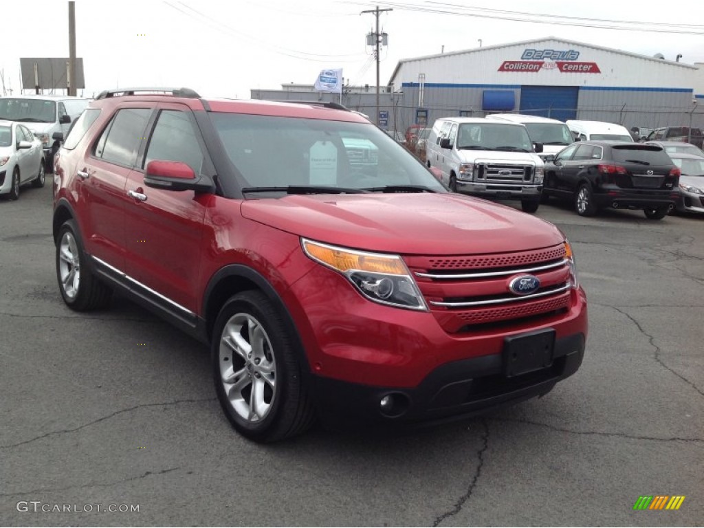 2011 Explorer Limited 4WD - Red Candy Metallic / Charcoal Black photo #7