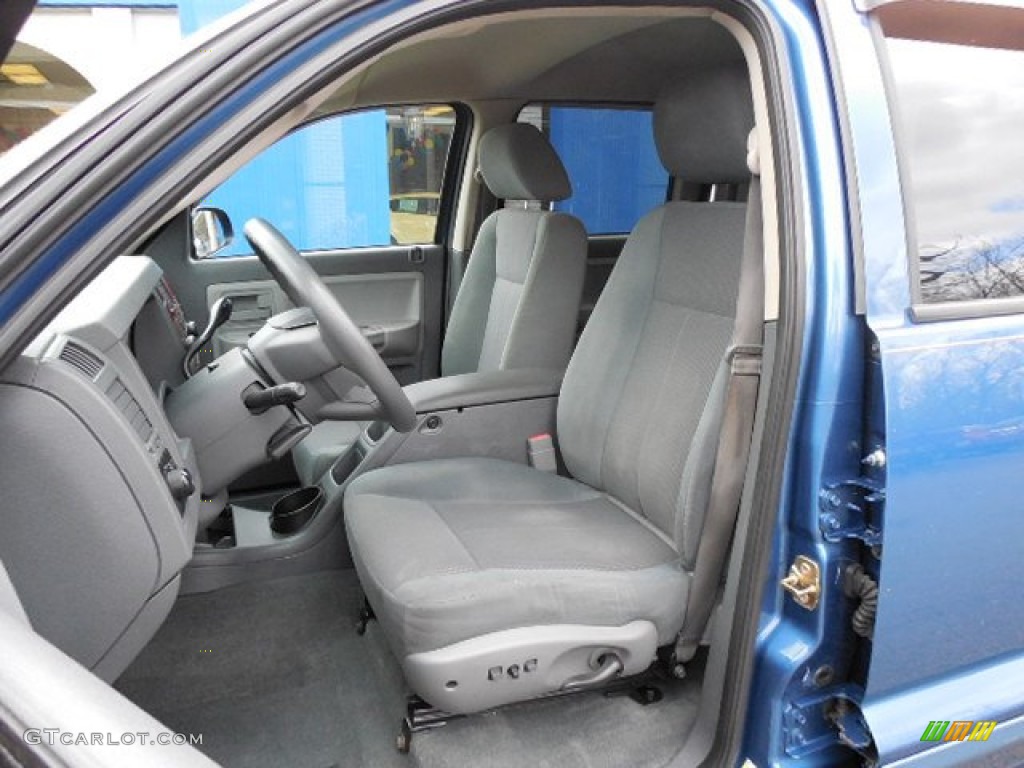 Medium Slate Gray Interior 2005 Dodge Dakota SLT Quad Cab 4x4 Photo #79747868