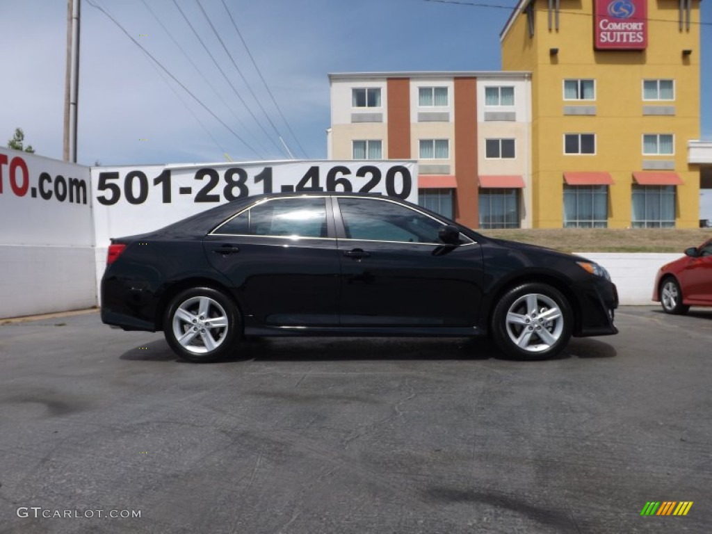 2013 Camry SE - Attitude Black Metallic / Black/Ash photo #9