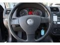 2006 Volkswagen Jetta Anthracite Black Interior Steering Wheel Photo