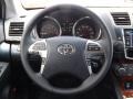 2013 Toyota Highlander Black Interior Steering Wheel Photo