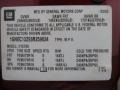 2003 Chevrolet Tahoe LT Info Tag