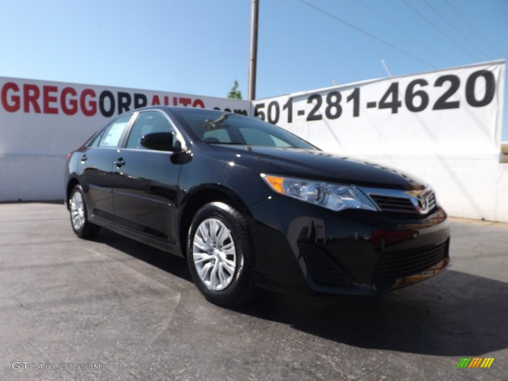 2013 Camry L - Attitude Black Metallic / Ivory photo #1