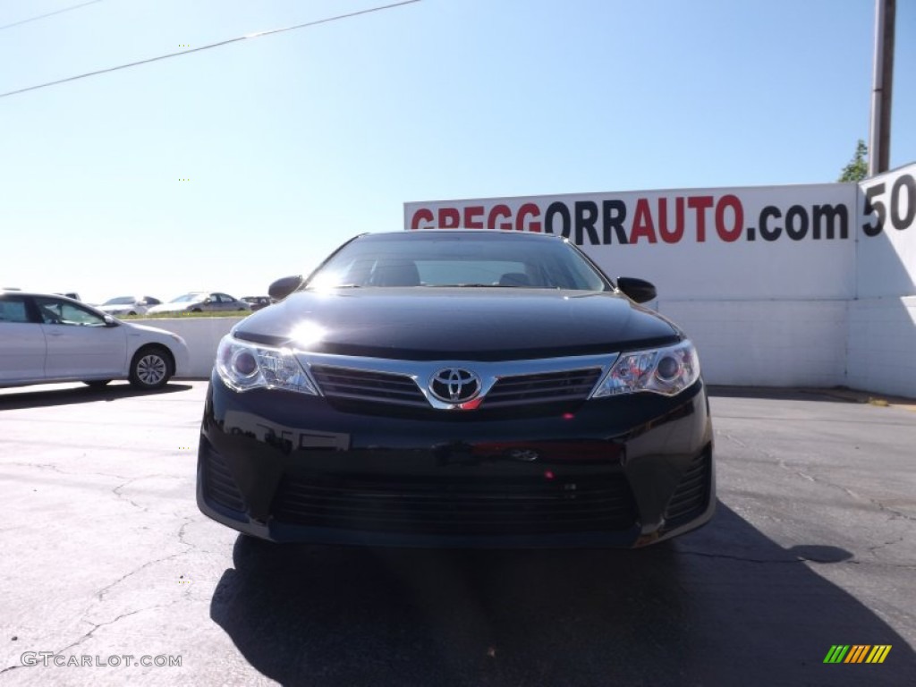 2013 Camry L - Attitude Black Metallic / Ivory photo #2
