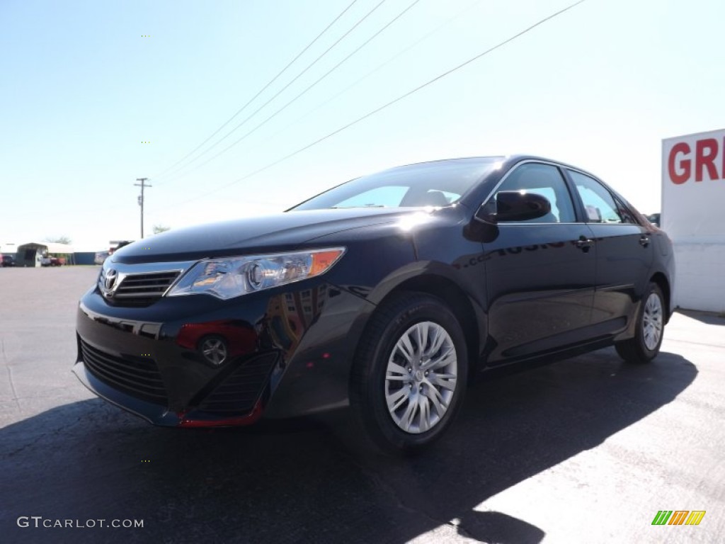 2013 Camry L - Attitude Black Metallic / Ivory photo #3