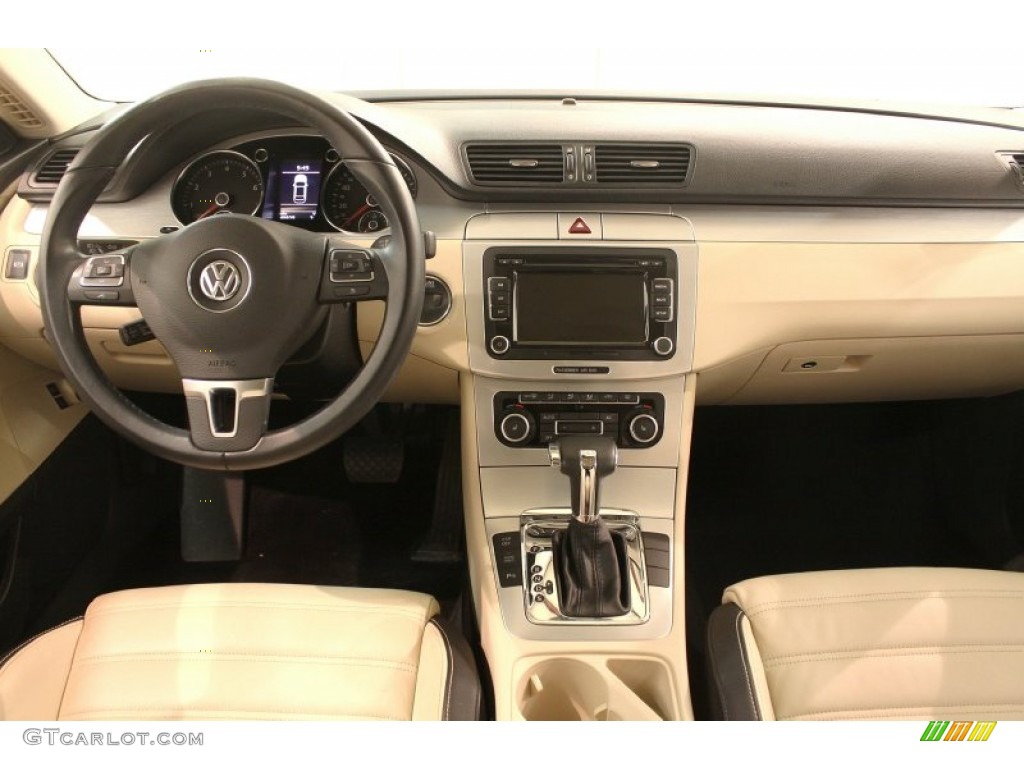 2010 Volkswagen CC Luxury Cornsilk Beige Two Tone Dashboard Photo #79749127