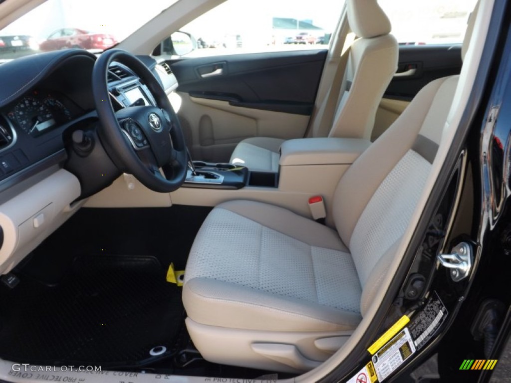 2013 Camry L - Attitude Black Metallic / Ivory photo #14