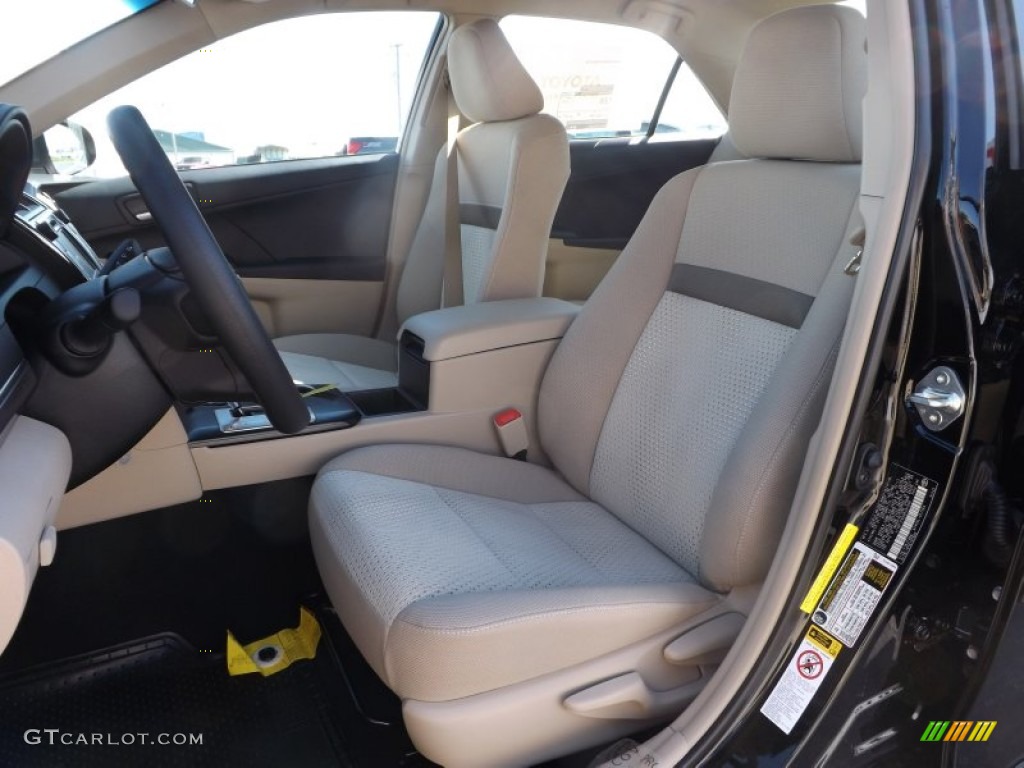 2013 Camry L - Attitude Black Metallic / Ivory photo #16