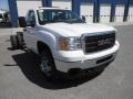 2013 Summit White GMC Sierra 3500HD Regular Cab Chassis  photo #2