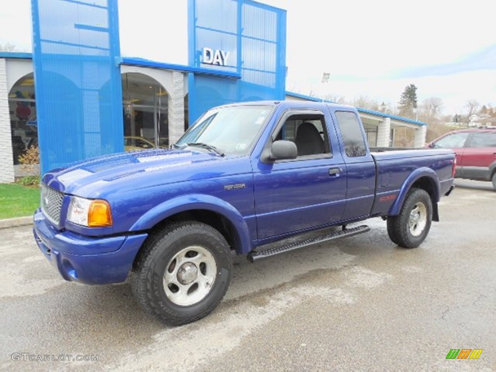 2003 Ranger Edge SuperCab 4x4 - Sonic Blue Metallic / Dark Graphite photo #1