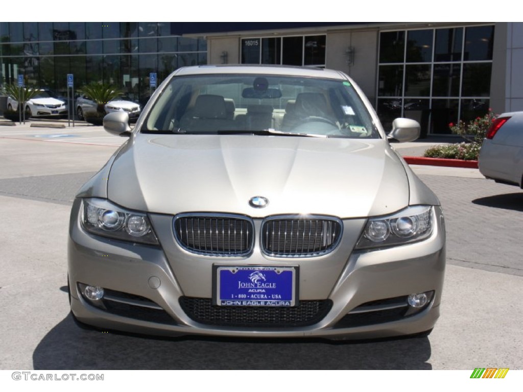 2009 3 Series 335i Sedan - Platinum Bronze Metallic / Beige photo #2