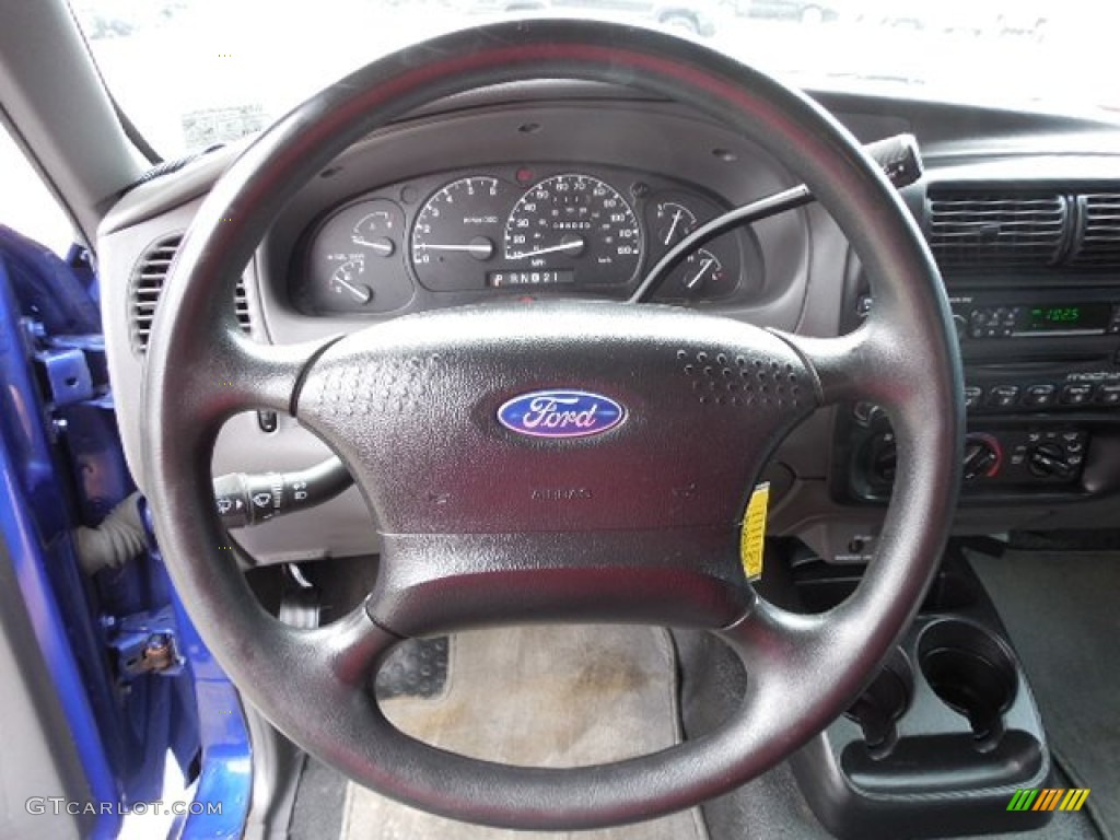 2003 Ford Ranger Edge SuperCab 4x4 Dark Graphite Steering Wheel Photo #79750438