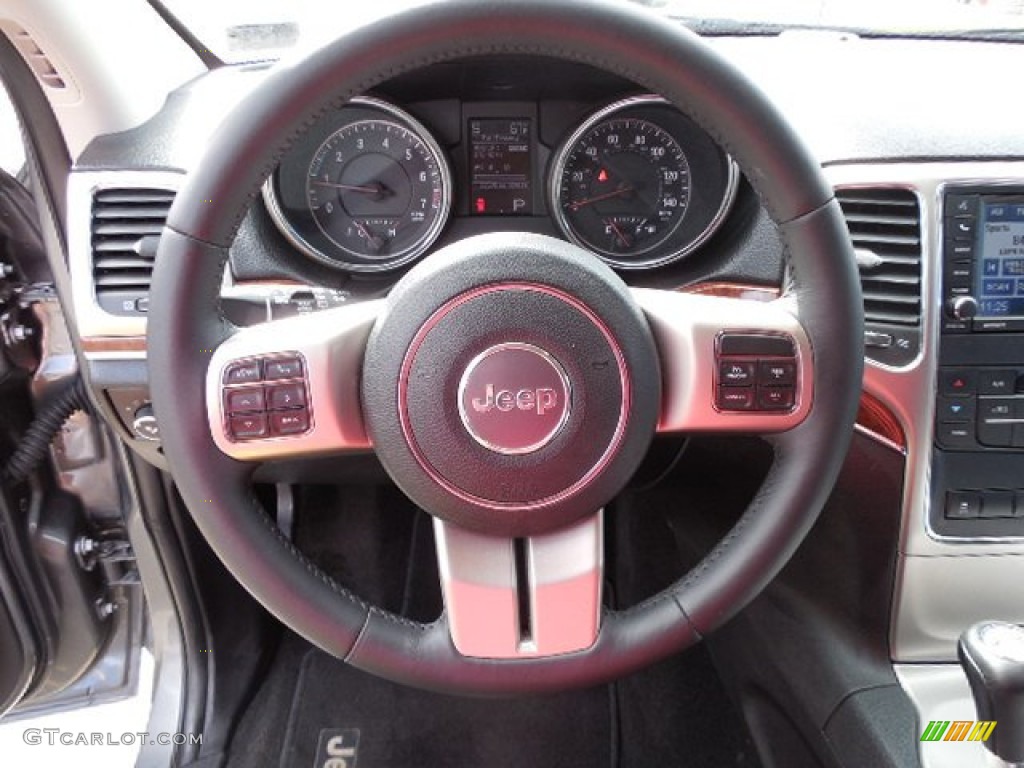 2012 Jeep Grand Cherokee Limited 4x4 Black Steering Wheel Photo #79750877