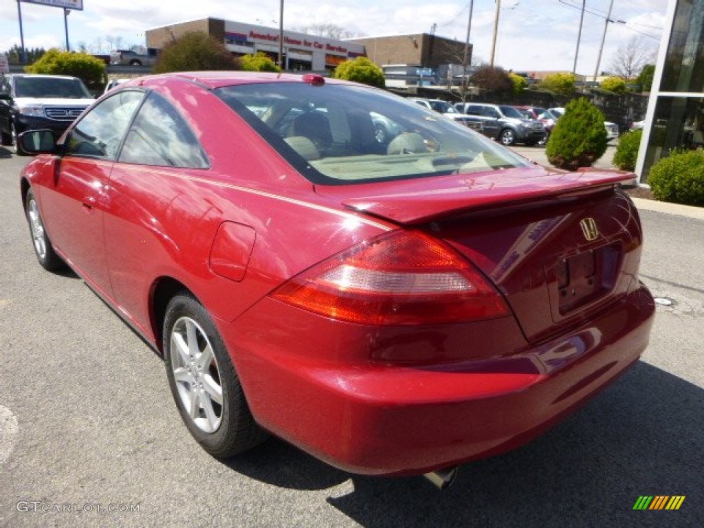 2004 Accord EX V6 Coupe - San Marino Red Pearl / Ivory photo #3