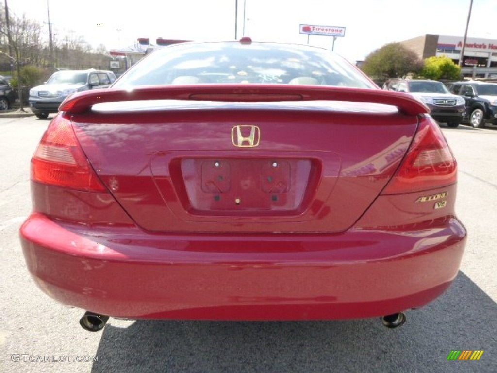 2004 Accord EX V6 Coupe - San Marino Red Pearl / Ivory photo #4