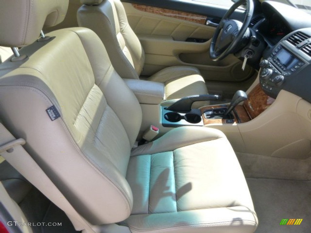 2004 Accord EX V6 Coupe - San Marino Red Pearl / Ivory photo #10