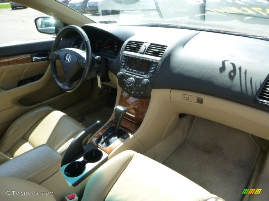 2004 Accord EX V6 Coupe - San Marino Red Pearl / Ivory photo #11