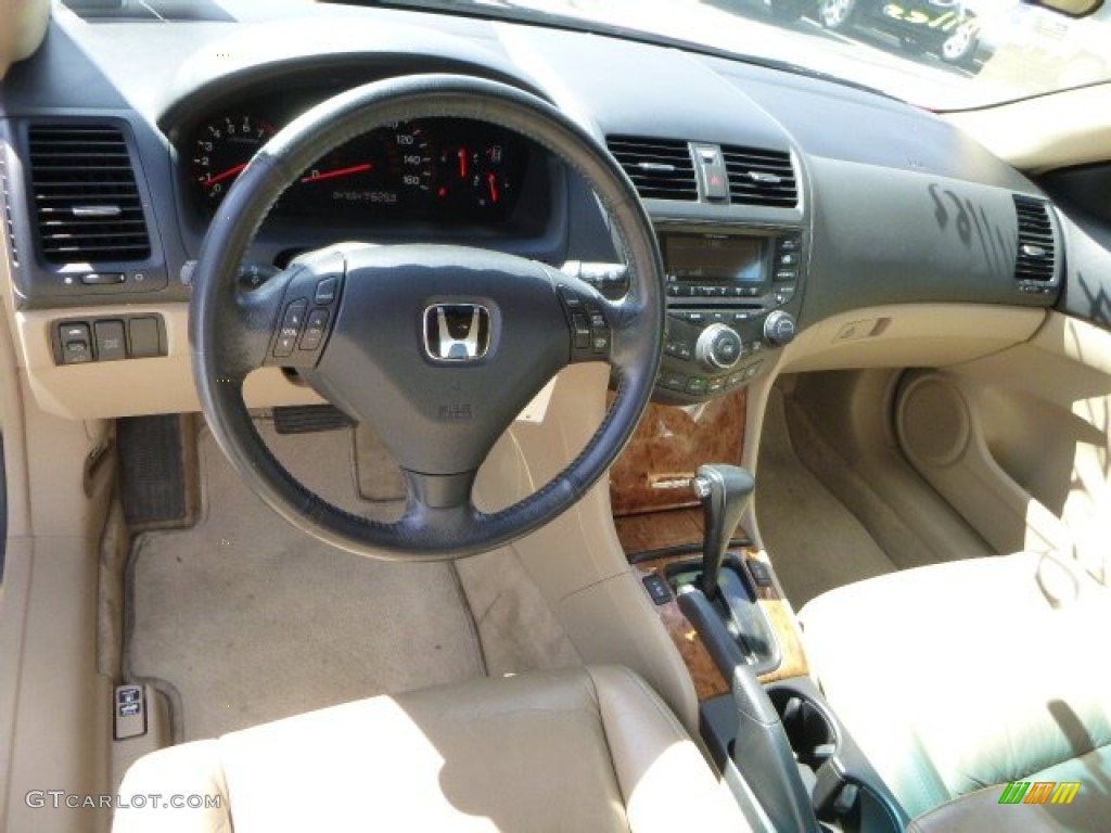2004 Accord EX V6 Coupe - San Marino Red Pearl / Ivory photo #16