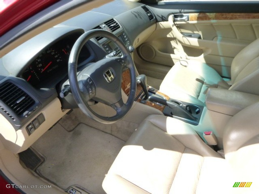2004 Accord EX V6 Coupe - San Marino Red Pearl / Ivory photo #19