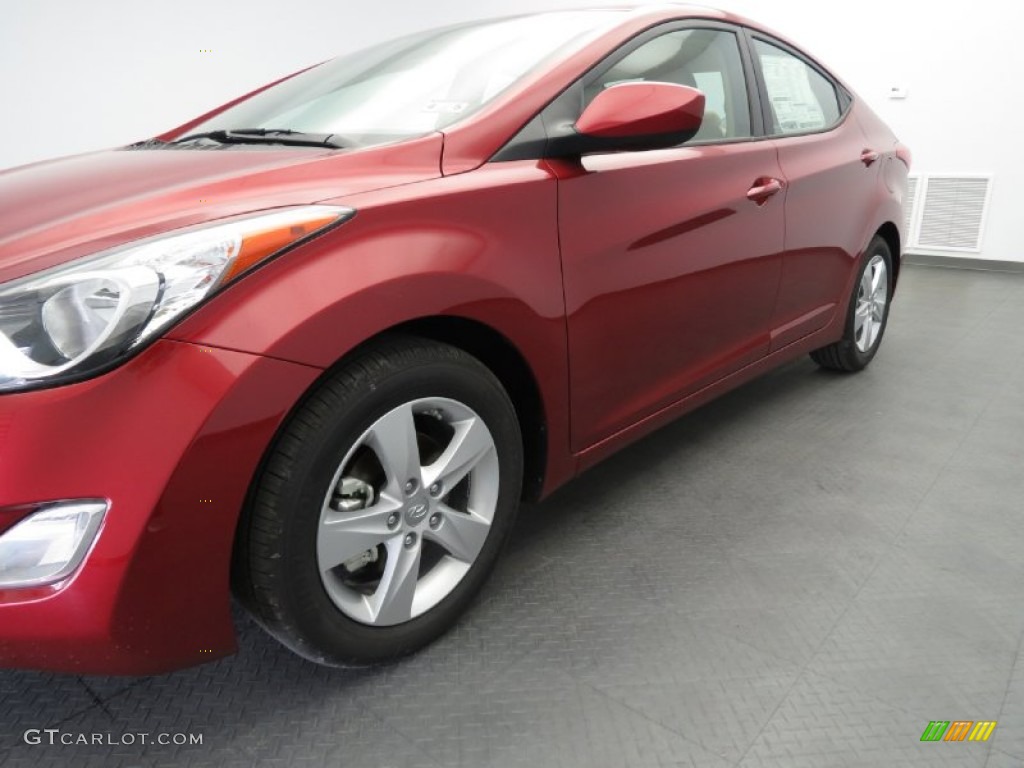 2013 Elantra GLS - Sparkling Ruby / Beige photo #5