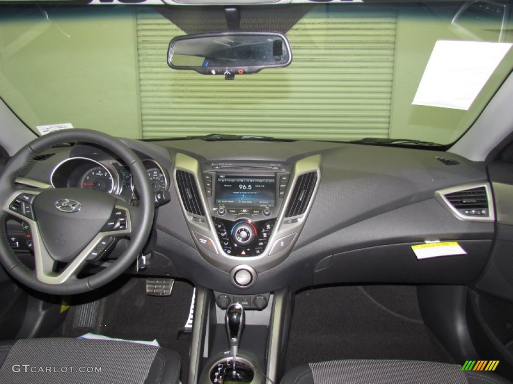 2013 Hyundai Veloster Standard Veloster Model Black Dashboard Photo #79751976