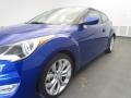 2013 Marathon Blue Hyundai Veloster   photo #6