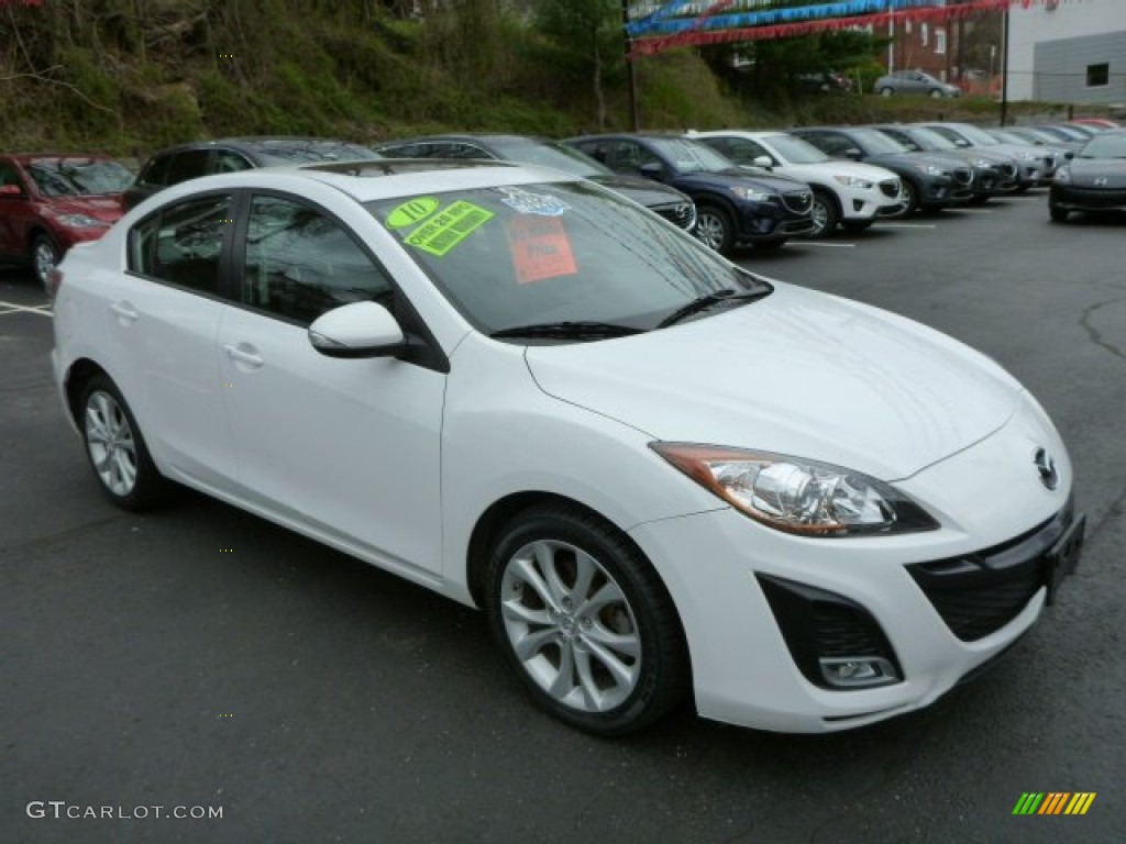Crystal White Pearl Mica 2010 Mazda MAZDA3 s Sport 4 Door Exterior Photo #79752417