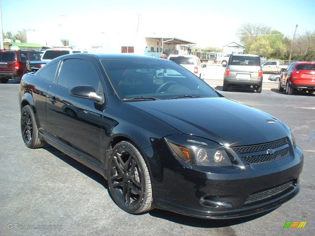 2009 Cobalt SS Coupe - Black / Ebony/Ebony UltraLux/Red Pipping photo #1
