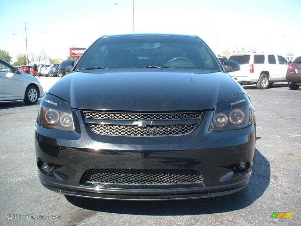 2009 Cobalt SS Coupe - Black / Ebony/Ebony UltraLux/Red Pipping photo #2