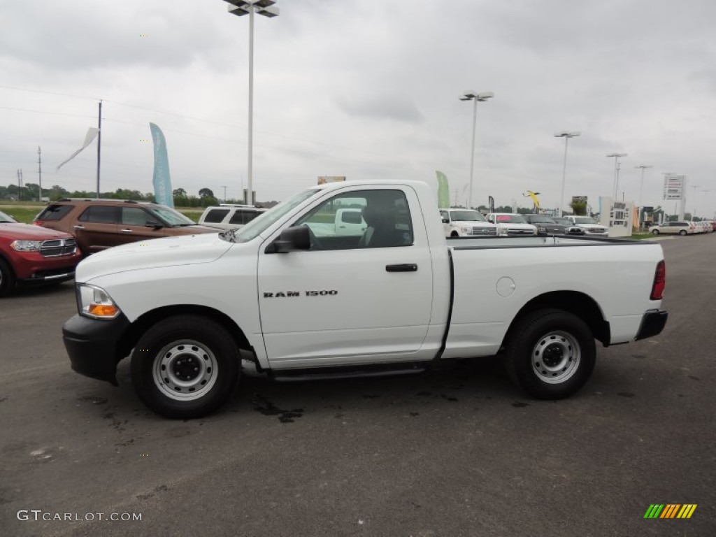 Bright White 2012 Dodge Ram 1500 ST Regular Cab Exterior Photo #79753045