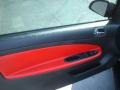 Ebony/Ebony UltraLux/Red Pipping 2009 Chevrolet Cobalt SS Coupe Door Panel
