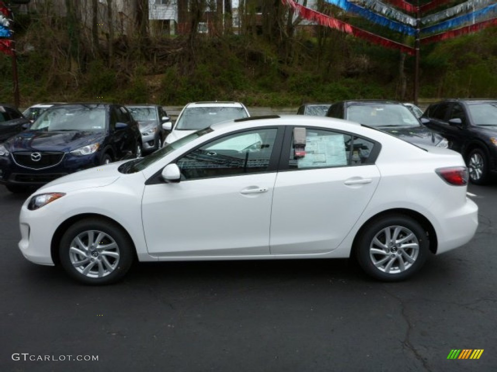 Crystal White Pearl Mica 2013 Mazda MAZDA3 i Touring 4 Door Exterior Photo #79753205