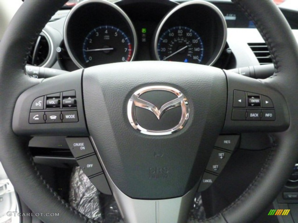 2013 Mazda MAZDA3 i Touring 4 Door Black Steering Wheel Photo #79753524