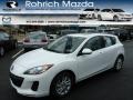 2013 Crystal White Pearl Mica Mazda MAZDA3 i Touring 5 Door  photo #1