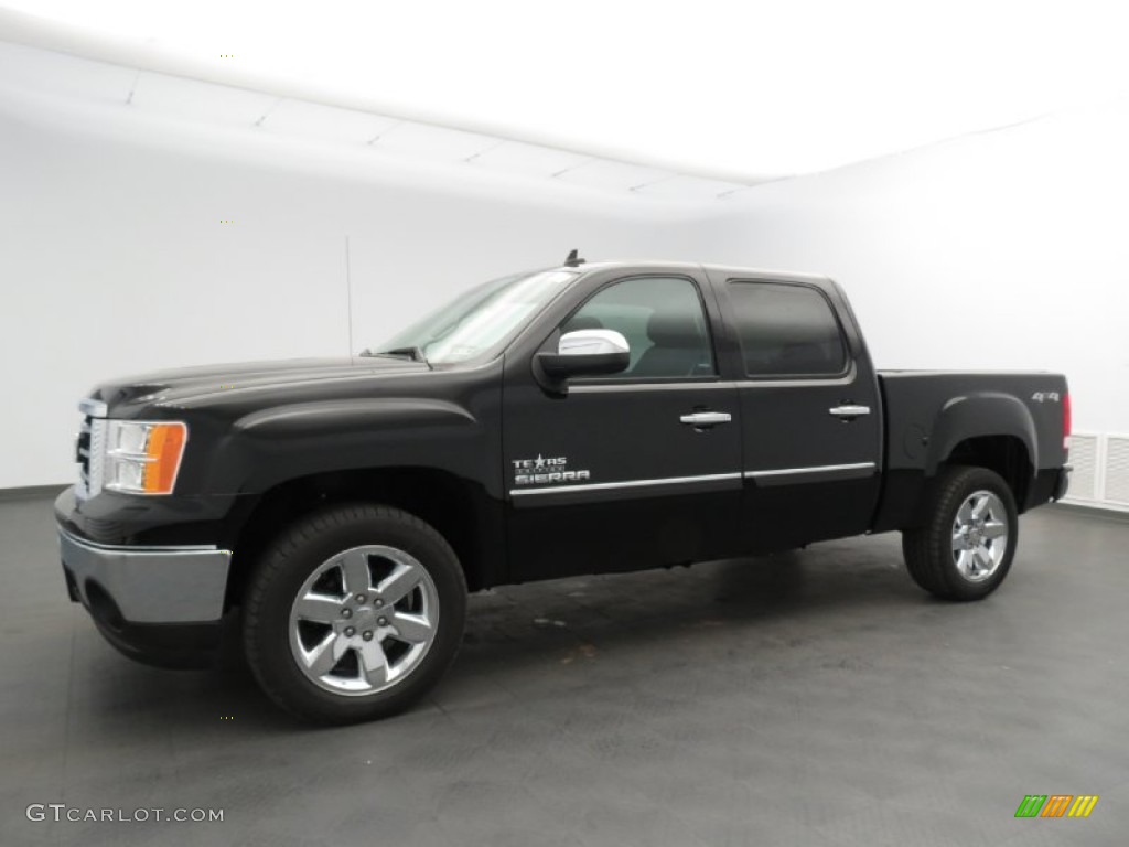2013 Sierra 1500 SLE Crew Cab 4x4 - Onyx Black / Ebony photo #1